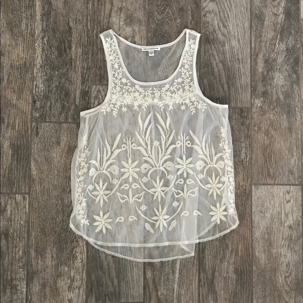 All lace tank top
